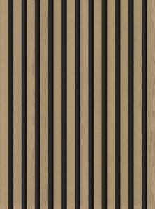 Mexen Lam-B, akustické stěnové lamely 275 × 30 cm, HDF deska 4 mm, technická dýha, dub ušlechtilý, S100-275307-3015-004