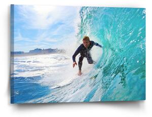 Sablio Obraz Surfař na vlně - 60x40 cm