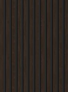 Mexen Lam-B, akustické stěnové lamely 275 × 30 cm, HDF deska 4 mm, technická dýha, eben hnědý, S100-275307-3015-022