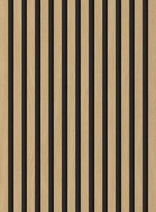 Mexen Lam-B, akustické stěnové lamely 275 × 30 cm, HDF deska 4 mm, technická dýha, dub zlatavý, 275307-3015-003