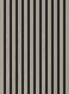 Mexen Lam-F, akustické stěnové lamely 275 × 30 cm, plstěný podklad 8 mm, technická dýha, dub popelavý, S105-275307-3015-005