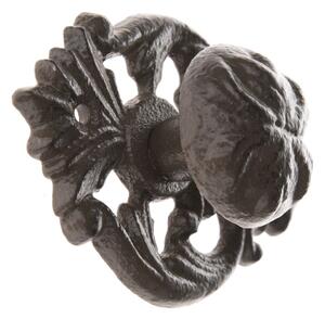 Litinová úchytka Lidar černá, 11 x 7 cm