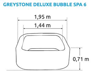 Marimex | Vířivý bazén Greystone Deluxe Bubble Spa 6 (v náhradním obalu) | 114002632
