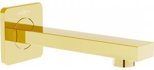 Mexen CUBE, podomítkové vanové rameno 16cm, zlatá, 79370-50