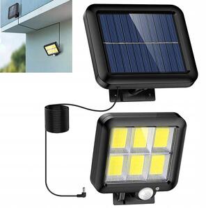 Verk Solární venkovní osvětlení 120 LED, pohybový senzor