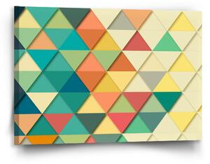 Sablio Obraz Trojúhelníky - 90x60 cm