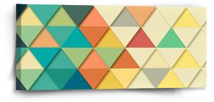 Sablio Obraz Trojúhelníky - 110x50 cm