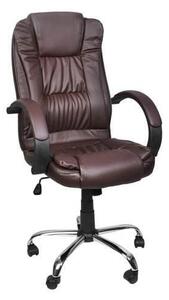 Malatec 8985 Kancelářská židle EKO kůže hnědá