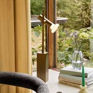 Hübsch Stolní lampa SET, mosazná barva, výška 60 cm, železo/sklo, Mosaz / zlato, Obývací pokoj / jídelna, kov, Moderní