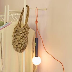 Hübsch LED nástěnné světlo Talk, modrá/oranžová, délka 30 cm, železo/sklo, stmívatelný, Modrá, Obývací pokoj / jídelna, kov, Moderní