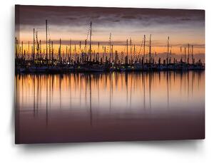 Sablio Obraz Večerní přístav - 60x40 cm