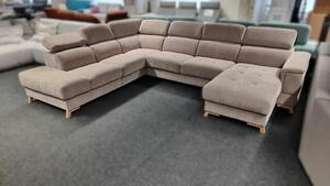 Sedací souprava ve tvaru "U" PRESLEY s funkcemi_ sleva 40%