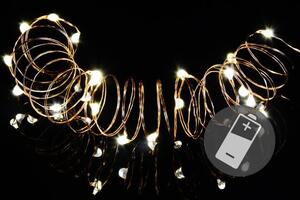 Nexos 42975 Vánoční světelný řetěz - MINI 10 LED - teple bílá