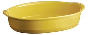 Oválná zapékací mísa ULTIME Provence žlutá 35 x 22,5cm - Emile Henry