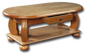 IBA Nábytek Rustikální konferenční stolek 8925 Odstín: dub (P43)
