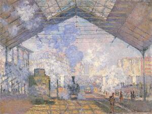 Claude Monet - Obrazová reprodukce The Gare St. Lazare, 1877, (40 x 30 cm)