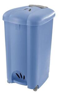 Tontarelli Plastový nášlapný odpadkový koš TONTARELLI Carolina 50l světle modrý