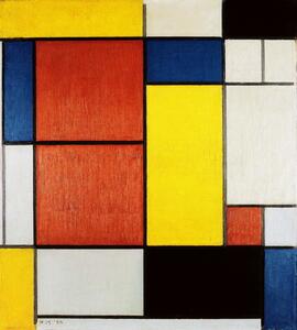 Mondrian, Piet - Obrazová reprodukce Composition II, (35 x 40 cm)