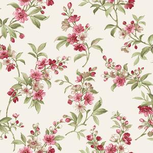 Béžová vliesová květinová tapeta na zeď, 84005, Blooming Garden, Cristiana Masi by Parato