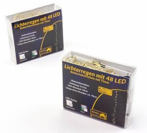 Sada světelný déšť 48 LED, teplá bílá 2 ks