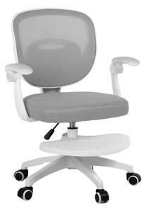 Dětská otočná židle Neoseat JUNI 008 s podnoží — látka, šedá