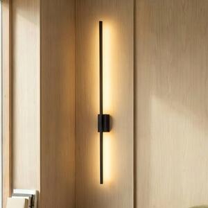 TK Lighting LED nástěnné svítidlo Flash, černé, výška 108 cm kovové 1 světlo, Černá, Obývací pokoj / jídelna, kov, Moderní