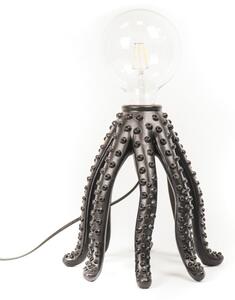 Designová stolní lampa ve tvaru chobotnice černá 30 cm
