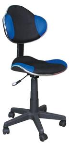 Modro-černá kancelářská židle Q-G2