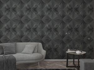 Designová 3D vliesová tapeta mural ORNAMENT tmavě šedý