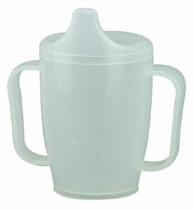 Hrnek s pítkem se dvěma víčky 250 ml, bílá