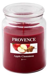 Provence Vonná svíčka ve skle PROVENCE 95 hodin jablko a skořice