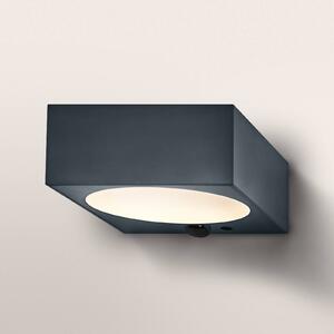 OSRAM solární nástěnné světlo ENDURA STYLE DOWN, šedá, senzor, IP65, stmívatelný, Hliník / šedá / zinek, Plast, Moderní, Nástěnné svítidlo