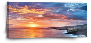 Sablio Obraz Západ slunce nad mořem - 110x50 cm