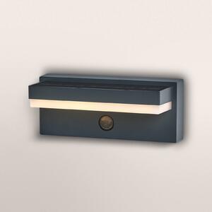 OSRAM SOLÁRNÍ LAMPA ENDURA STYLE ROBUST šedé, senzor IP54 USB, Hliník / šedá / zinek, Hliník, Moderní, Nástěnné svítidlo