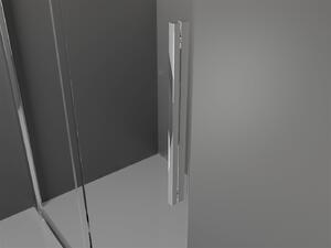 Mexen Velar, posuvné dveře do otvoru typ Walk-In 80 cm, 8mm čiré sklo, chromová, 871-080-000-03-01