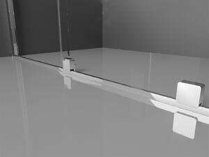 Mexen Velar Duo, sprchový kout s posuvnými dveřmi 90(dveře) x 80(dveře) cm, 8mm čiré sklo, chromový profil, 871-090-080-02-01