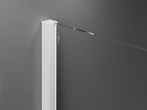 Mexen Velar, sprchový kout s posuvnými dveřmi 110(dveře) x 110(stěna) cm, 8mm čiré sklo, bílá, 871-110-110-01-20