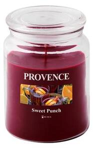 Provence Vonná svíčka ve skle PROVENCE 95 hodin sladký punč