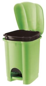 Tontarelli Plastový nášlapný odpadkový koš TONTARELLI Carolina 6l zelená