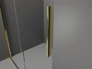 Mexen Velar, posuvné dveře do otvoru 110x200 cm, 8mm čiré sklo, zlatá lesklá, 871-110-000-01-50