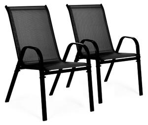 MODERNHOME Sada 2 zahradních židlí PRODUS černá