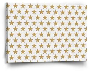 Sablio Obraz Zlaté hvězdy - 90x60 cm