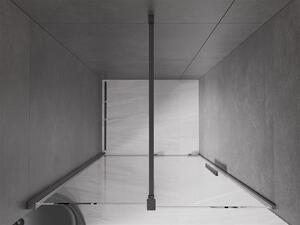 Mexen Velar, posuvné dveře do otvoru 110x200 cm, 8mm čiré sklo, grafitová matná, 871-110-000-01-66
