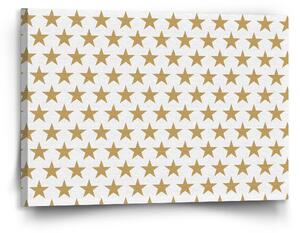 Sablio Obraz Zlaté hvězdy - 120x80 cm