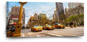 Sablio Obraz Žluté taxiky 2 - 110x50 cm