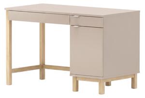 Dětský psací stůl MODEL se šuplíky a skříňkou - Kašmírová s bílým úchytem, 100x60 cm, Zvolte stranu: Pravá