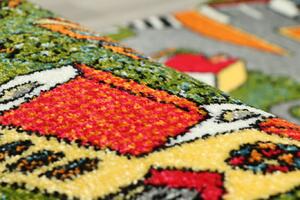 KARAT Běhounový zelený koberec Kolibri 11045-130 Šířka: 80 cm