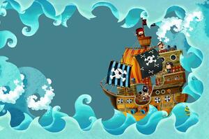 Tapeta pirátská loď na moři