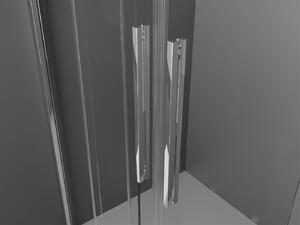 Mexen Velar Duo, sprchový kout s posuvnými dveřmi 90(dveře) x 80(dveře) cm, 8mm čiré sklo, chromový profil, 871-090-080-02-01