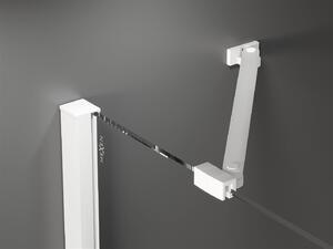 Mexen Velar Duo, sprchový kout s posuvnými dveřmi 90(dveře) x 80(dveře) cm, 8mm čiré sklo, bílá, 871-090-080-02-20